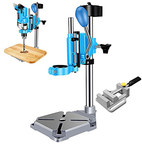LXX Benchtop Drill Presses Drill Press Stand with Vise Heavy Duty Drill Press Floor Stand Workbench Repair Tool for Drilling Collet, Single Hole Cast Iron Base