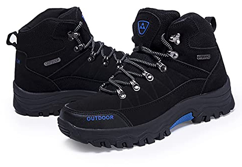 Fafazhu Chaussures de Randonnée Homme Imperméables Bottes de Trekking Extérieure Chaussures de Montagne de Marche Antidérapantes Des chaussures d'hiver Sports