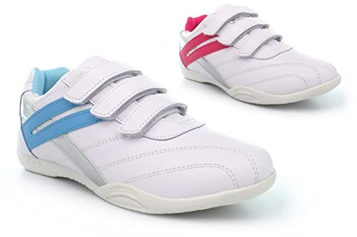 Womens Casual Trainers Ladies Trainers Womens Trainers Ladies Shoes Womens Casual Shoes Touch Fastening White/Blue