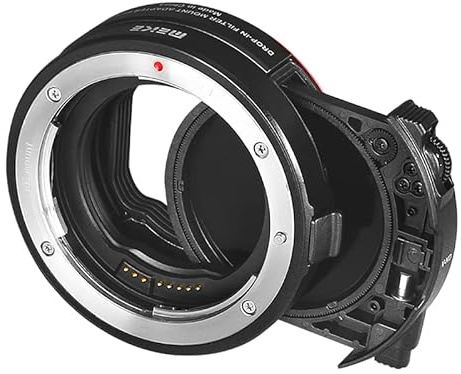 MK-EFTR-C Drop-In Filter Mount Adapter Kompatibel mit Canon EF auf EOS R RF-Mount + Variable Neutraldichtefilter & Clear Filter AF-Unterstützung Blendensteuerung