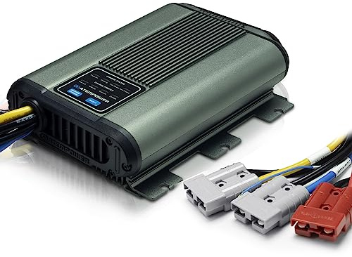 ATEM POWER 40A DC to DC Battery Charger with Anderson Plug Reverse Charge Solar Input MPPT for AGM, Gel, Calcium, Lead Acid, LiFePO4 Batteries of 4WDs, RVs, Campers, Trailers On-Board Charger