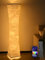 Amdelne Lampada da Terra LED da Soggiorno Dimmerabile, Piantana Intelligente RGB Moderna, Lampada da Terra con Telecomando, Tessuto, Lampada da Terra Bianca per la Camera da letto, Sala Giochi, 156cm