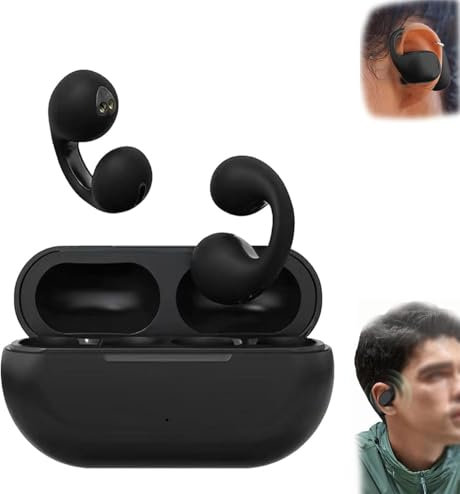 XiChiu Bash Earbuds - Auricolari impermeabili BashPro, per doccia, con cancellazione del rumore, sportivi, Bluetooth, auricolari aperti 3D stereo a conduzione ossea, impermeabili, colore nero