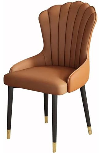 FLEPYHB Esszimmerstühle Küchen- und Esszimmerstühle mit niedriger Rückenlehne, gepolsterte Esszimmerstühle 1er-Set, Moderne Esstischstühle ohne Armlehnen mit Beinen aus Massivholz