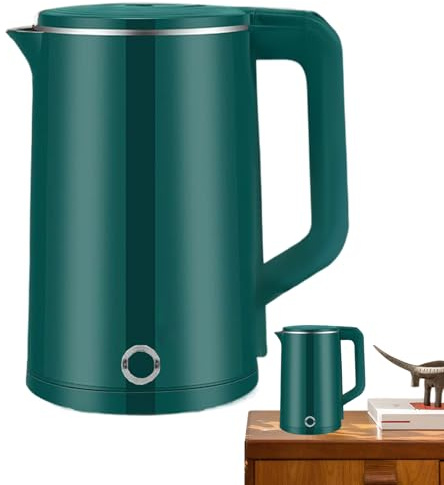 Caldaia elettrica in acciaio inox, bollitore in acciaio inox, 2,3 l, bollitore in acciaio inox, spegnimento automatico, bollitore rapido, controllo della temperatura, teiera per cucina da viaggio