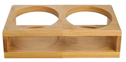 Generico Porta copas – Portavasos para vasos de vino y cerveza – Bandeja de madera para servir 2 plazas para organización y conservación fiestas familiares casa