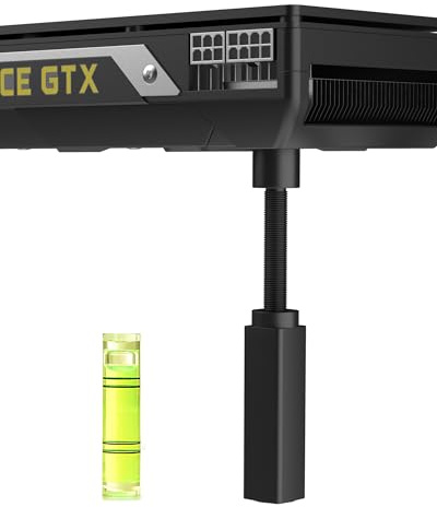 GPU-stödfäste, GPU anti Sag-fäste, grafikkort GPU-stöd, grafikkort sakthållare med magnetisk bas och halkfri dyna, L (74 mm-120 mm)