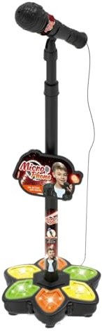 Microfono Per Bambini Con Asta Macchina Karaoke con LED | Microfono Cantante per Karaoke Per Ragazzi e Ragazze, Aula, Viaggio, Sala Giochi, Casa, Festa, Compleanno, Giorno dei