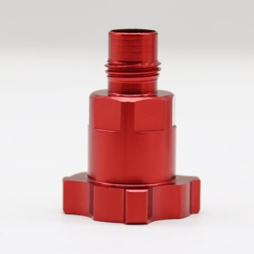 JZNTOOLS Spraypistoladapter och sprutpistol blandningskopp, inre/extern gängadapter 16 mm, 1,5 mm gänga sprutpistol färgkopp adapter (G1/4 extern)