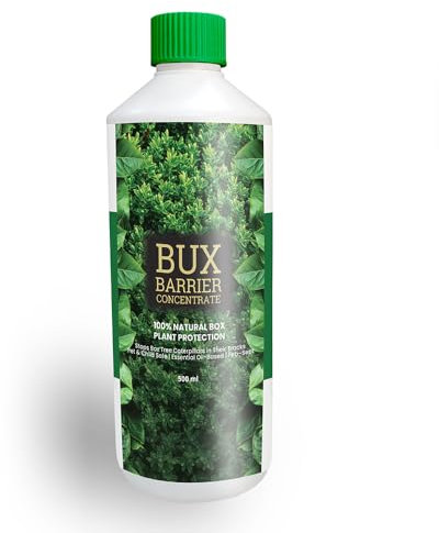BuxusPro BuxBarrier Concentrate - 100% Natural Box Tree Caterpillar Protection Spray - Essential Oil-Based Formula - 500ml Bottle