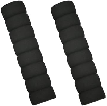FIGCY Set di 2 Ammortizzatori per Maniglie delle Porte Nero – Protezione per Maniglie in Morbida Schiuma Antiurto, Previene Danni a Pareti o Mobili, Ideale per Porte Interne