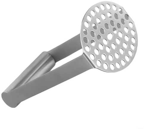 Écrasez facilement les pommes de terre et plus encore en utilisant ce presse-purée manuel ergonomique en acier inoxydable
