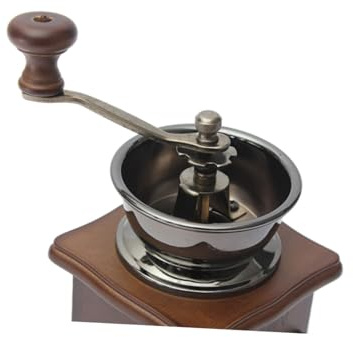 LABRIMP Macinacaffè Manuale Per Chicchi Di Caffè Macinacaffè in Legno Macina Manuale in Ceramica