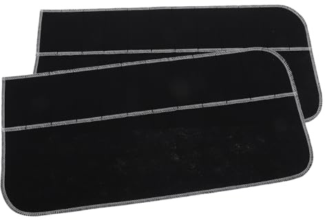 Paquet de Rangement pour Argenterie 2 Pièces Anti Ternissement en Tissu | Organisateur Multifonctionnel, Grosse Capacité, pour Couverts et Cuillères, Usage Boutiques Restaurants, Noir