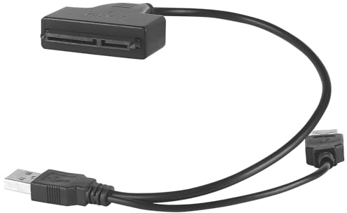 VERDANVERSE Adaptateur USB 20 vers interface 7 15 Broches pour Disque Dur 25 Pouces Câble Convertisseur Compact Compatible Interfaces SATA1 SATA2 Transfert Données Stable sans Pilote
