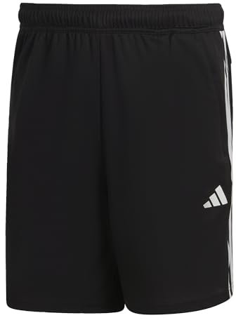 adidas Herren Train Essentials Piqué 3-Stripes Training Shorts, Black, M