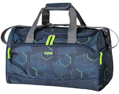moovly® Kinder Sporttasche 25 L für Jungs - mittlere Größe - Gym Bag - für Sport, Schwimmen, Reisen - Kindersporttasche - Reisetasche - mit Schuhfach und Nassfach - verstellbarer, weicher Schultergurt