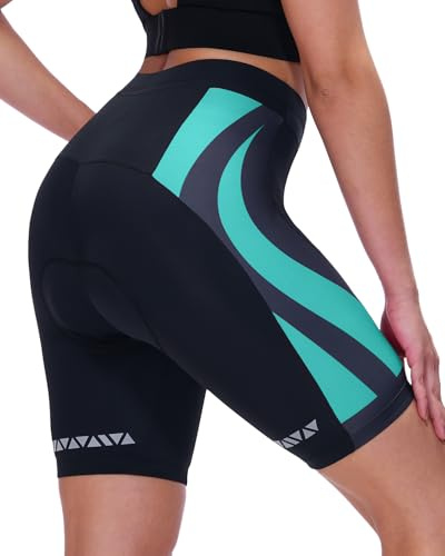 Sportneer Radlerhose Herren Gepolstert Kurz mit Sitzpolster 4D Fahrradhose Herren Schnelltrockende& Elastische Radhose Herren– Verbesserte Elastizität und Luftdurchlässigkeit Radlerhose Herren