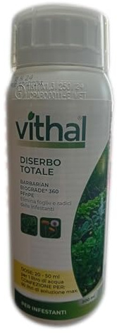 Diserbante DISERBO TOTALE 500 ml P.C.M. USO PRIVATO E PROFESSIONALE ALTAMENTE PERFORMANTE E FACILE DA USARE Glifosate No Patentino