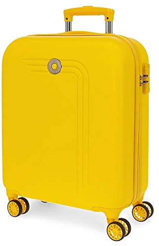 MOVOM Riga, Trolley Rigido Cabina 55m Unisex Adulto, Giallo (Yellow), 40x55x20 cms