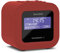 TechniSat TECHNIRADIO 40 - DAB+ Radiowecker (DAB, UKW, Wecker mit zwei einstellbaren Weckzeiten, Sleeptimer, Snooze-Funktion, dimmbares LCD Display, USB Ladefunktion) rot