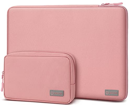 I INESEON 15,6 Pulgadas Funda PC Portátil para 15-15,6 Pulgadas HP Lenovo Thinkpad Ideapad Acer DELL Chromebook Notebook, Funda Ordenador 16 Pulgadas MacBook Pro M1 M2 M3 2019-2023, Rosa