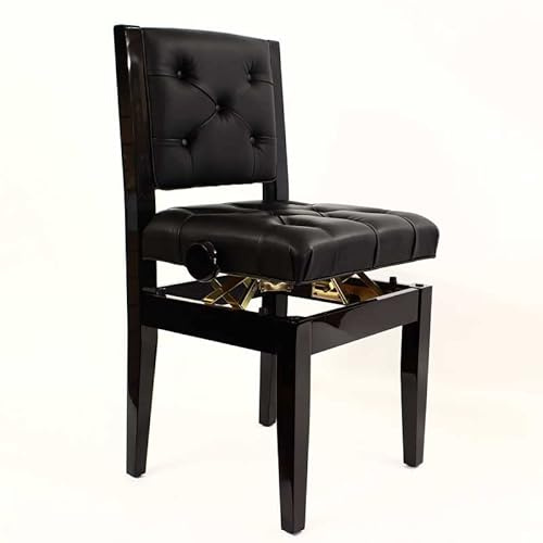 Steinhoven BOLERO Adjustable Piano Chair, Polished Ebony
