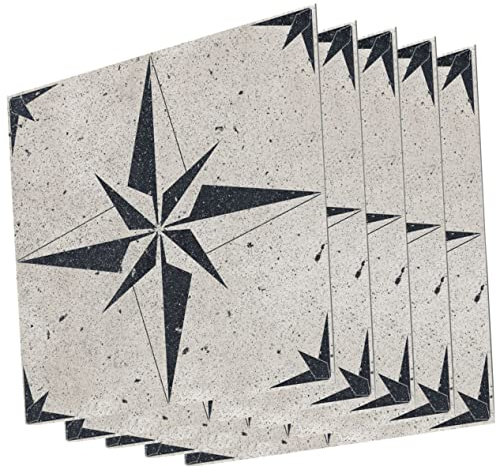 Veemoon 5pezzi Adesivi Per Piastrelle Impermeabili Decorativi e Antiscivolo Per Cucina e Bagno Facile Da Applicare e Rimuovere Design Moderno Per Rinnovare Gli Ambienti Domestici