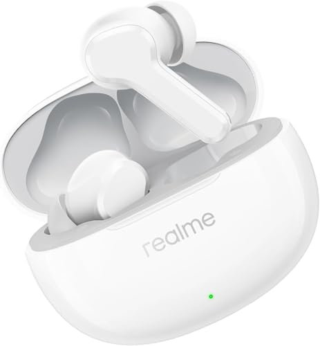 realme T110 Auriculares Bluetooth, Bluetooth 5.4, Cancelación de Ruido de enc IA, Auriculares inalámbricos In-Ear, Bass Driver dinámico de 10 mm, 38 Horas de reproducción, Resistencia al