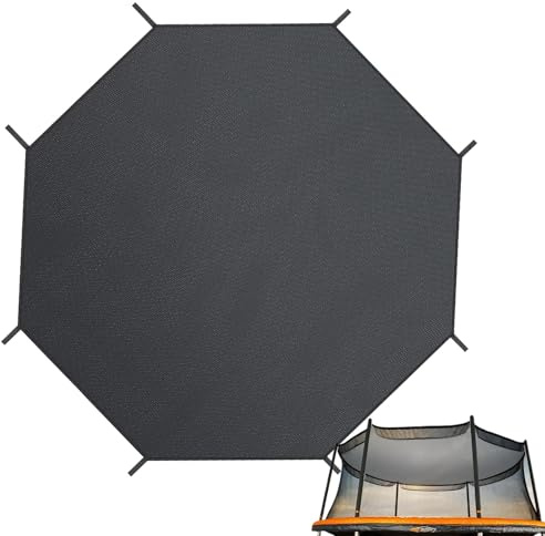 Trampolin-Schattenabdeckung, Ø 427cm Trampolin Sonnenschutz Abdeckung, Sonnenschutz Trampolin Zelt Abdeckung, UV-resistent Trampolin zubehör Für 8 Stangen Picknicks, Hinterhöfe