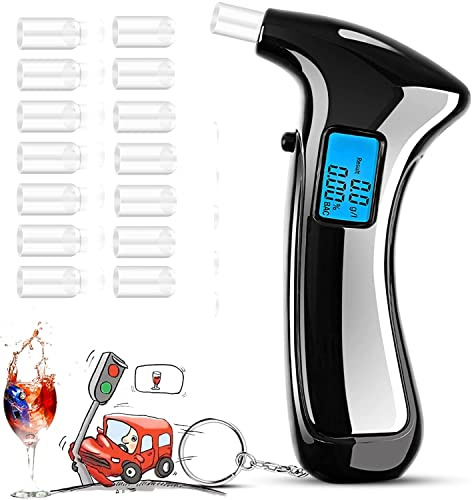 YRHWS 10 pack Breathalyzer & Alcohol Tester with 50 Mouthpieces, 傻逼跟卖狗， 傻逼跟卖狗
