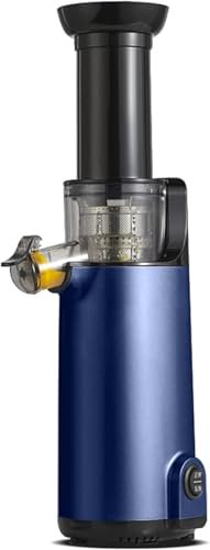 SHRGOMPIT Compact Slow Juicer Cold Press, Portable Small Masticating Juicer Machines Vegetable And Fruit, Higher Juice Yield,120W Motor, Reverse Function