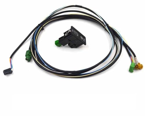 Emiif CarPlay Media USB AUX Switch 5Q0035726E Compatibile con Golf 7 MK7 e per Passat B8 (Wire)