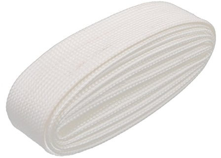 Aexit Guaina autoestinguente ritardante di isolamento in fibra di vetro siliconica 25mmx2M RoHS bianca ID: 844640