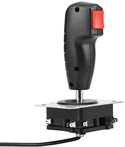 Joystick de Vuelo de 8 vías con Disparador y botón de Disparo Superior Control de Vuelo analógico preciso para Juego de