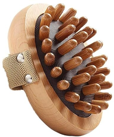 Meridian-Druckbürste, handgehaltene Holzmassagegerät-Körperbürste, Massage-Luftkissen-Meridianbürste, Ganzkörper-Entspannungskamm für zu Hause, Gua-Sha-Massagegerät für Durchblutung und Stressabbau