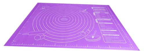 BEBEMOKO Tappetino Da Pasticceria in Silicone 60x46 Cm Tappetino Per Stendere L'impasto Antiscivolo Resistente All'usura Per Cottura Domestica e Professionale