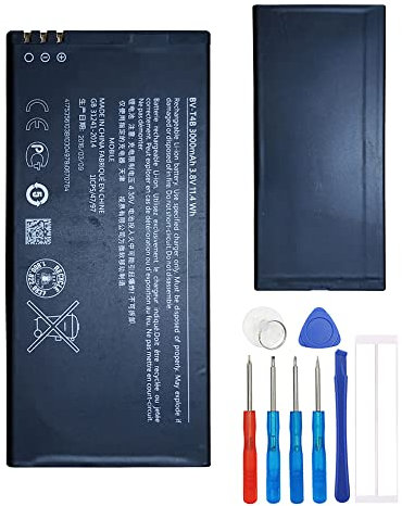 Neuer Ersatzakku BV-T4B 3000mAh 3.8V 11.4Whr Kompatibel mit Microsoft Lumia 640 XL RM-1062 Nokia Lumia 640 XL