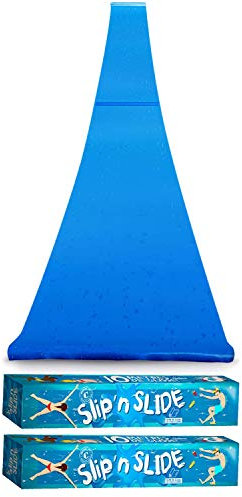 Offizielle XXXXXL Riesige Maxi Wasserrutschmatte | 20 Meter Wasserrutsche | Bauch Rutscher Premium Qualität | Slip'n Slide | Wasserspiel im Freien | Freiluftspiel | Schnellste Rutsche | 100% Spaß