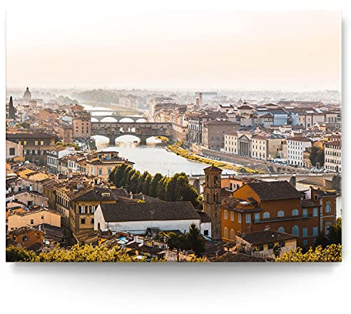 Wandbild Skyline Florenz - 200cm x 150cm Leinwand auf 4cm Keilrahmen