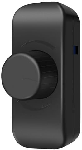 Aroidful 240V Inline Dimmer Switch - Trailing Edge Rotary Push On/Off, 1 Gang 3-100W Black Light Switch for Table Lamp, Fits Dimmable LED/Incandescent/Halogen Bulbs (New Upgrade)