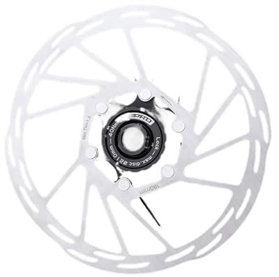 Bremsscheibe Fahrrad Center Lock Bremsscheibe 140mm/160mm/180mm/203mm Rennrad Bremsscheibe mit Sicherungsring Fahrradbremsbeläge Bremsscheiben(Color:2pcs 203mm)