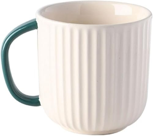 MASHNFDC Kaffeebecher 400 ml/13,5 oz Kaffeetassen mit Henkel, Keramik, einfache süße Kaffeetasse, Heim-Teetasse für Kaffee, Tee Tassen weingläser