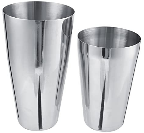 Juego de Acero Inoxidable para Mezclar y Beber, Recipiente para Bar, Toque Sofisticación con Esta Elegante Coctelera y Coctelera. Coctelera de Acero Inoxidable. (800/600ML)