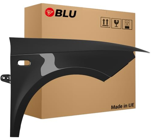 BLU Kotflügel Passend für Seat Ibiza (6J - IV 4. Generation) LW7Z Rechts Grau | 2008-2017 | Vorderseite Vorne | Lackiert | Einbaufertig