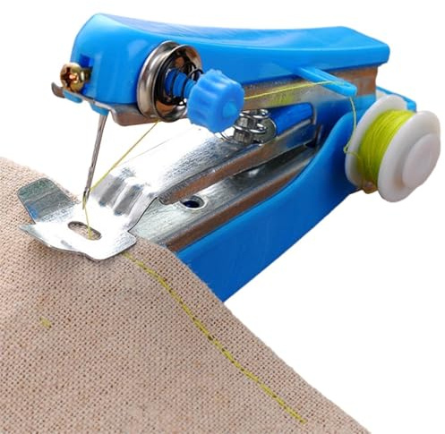 Zestivra Tragbare Nähmaschine, Handnähmaschine Handnähmaschine | Manuelles | Nähgerät Für Anfänger | Praktisches, Tragbares Manuelles Nähwerkzeug, Allzweck Für Seide, Vorhänge, Kleidung