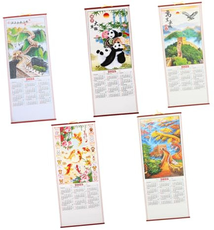 CANIGHT Hängender Rollkalender Wand Monatskalender Zum Aufhängen Leicht Zu Bedienen Langlebiges Material Täglichen Gebrauch Zu Hause
