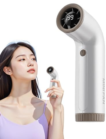 Ventilador de Mano - Ventilador Personal Portátil | Dispositivo Eléctrico Recargable Para Casa, Exterior y Dormitorios, Accesorio Para Climas Cálidos