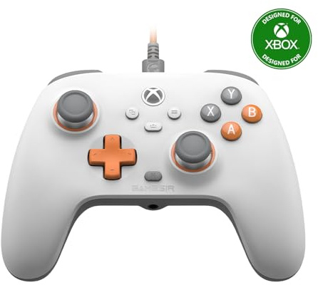 GameSir T7 Wired Xbox Controller with Hall Effect Joysticks and Triggers, Plug & Play Gamepad for Xbox Series X|S, Xbox One, Windows, Steam (White)