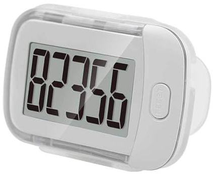 Compteur de pas avec clip arrière et grand écran LCD pour les amateurs d'activités sportives de plein air, podomètre numérique, portable, léger, appareil de mesure de pas en ABS